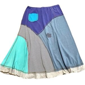 ELISABETHAN Patchwork Upcycled Skirt